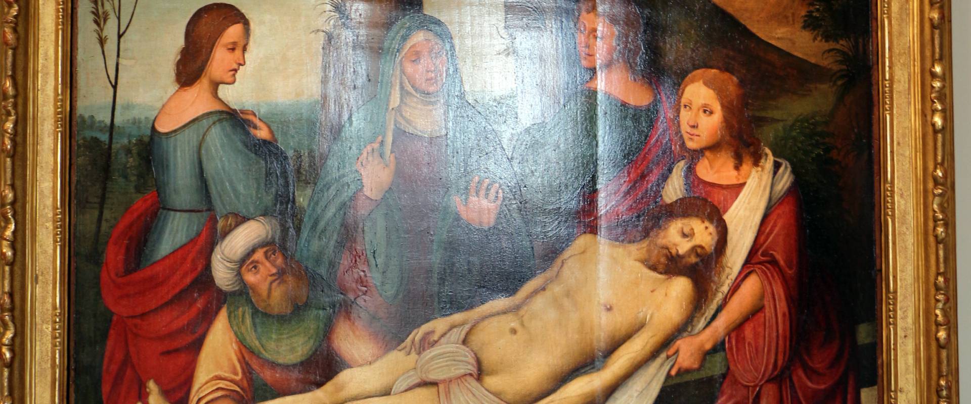Lorenzo costa e bottega, sepoltura di gesù cristo, 1500-06, dall'annunziata 02 photo by Sailko